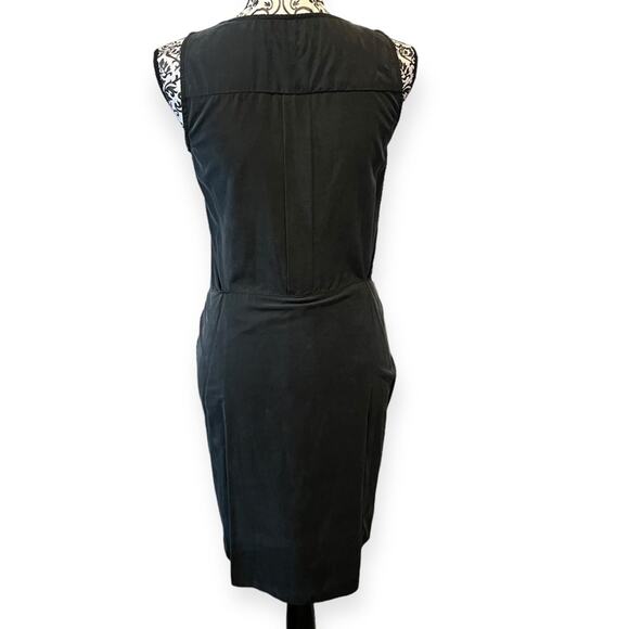Anthro x Drew Tie Front Knotted Sleeveless Dress Black XS - Picture 3 of 12
